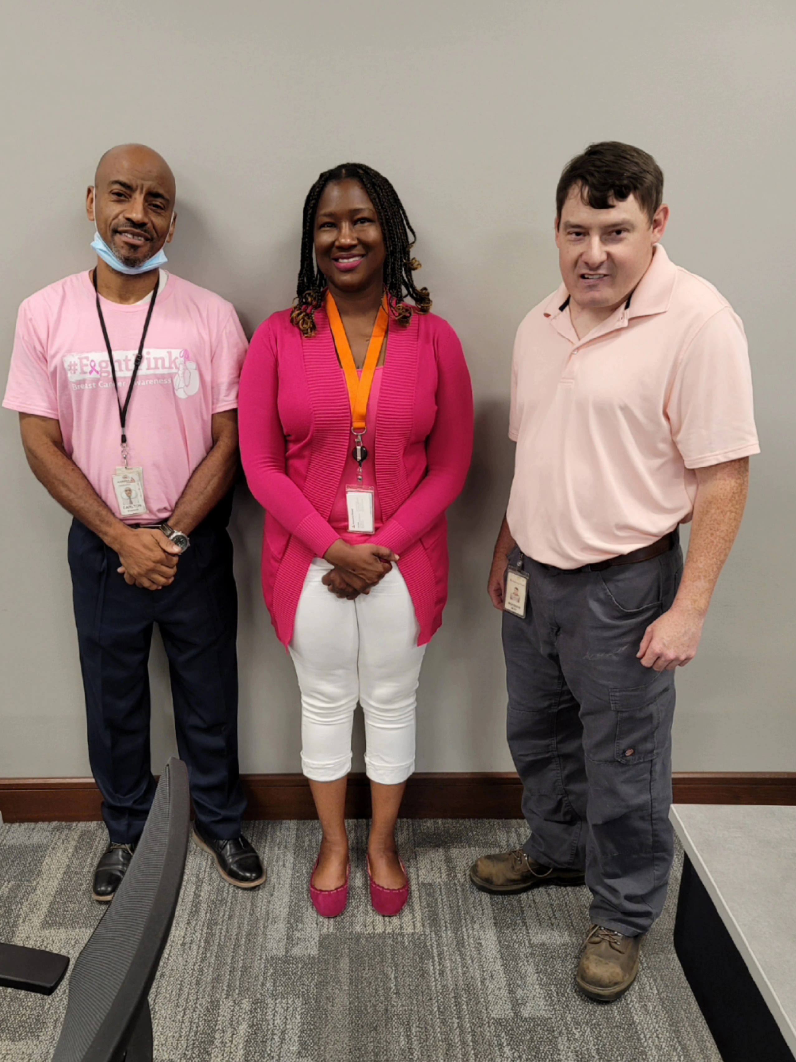 "I've had several memebers in my family that have had Breast Cancer. Some survived and some did not."- Toni Reed, Custodial Contract Coordinator/Corporate Facilities